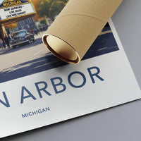 Ann Arbor Poster - Michigan Wall Art