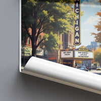 Ann Arbor Poster - Michigan Wall Art