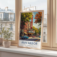 Ann Arbor Poster - Michigan Wall Art
