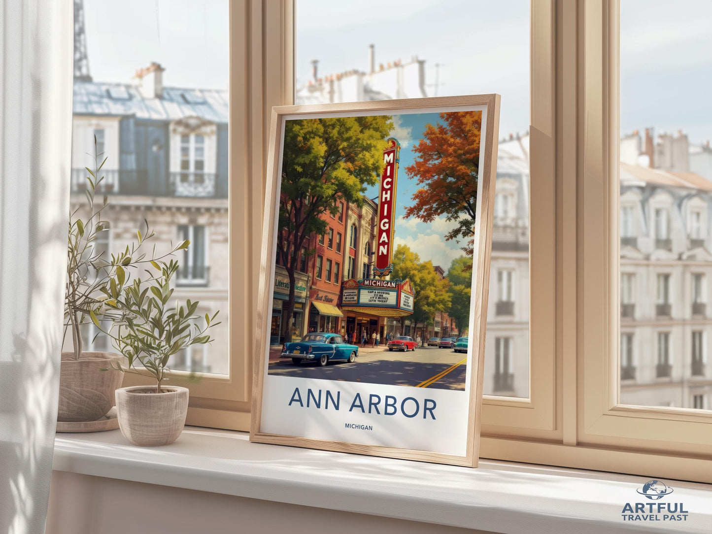 Ann Arbor Poster - Michigan Wall Art