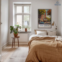 Ann Arbor Poster - Michigan Wall Art