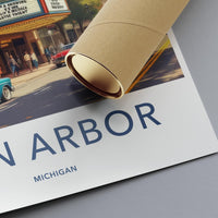 Ann Arbor Poster - Michigan Wall Art