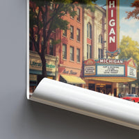 Ann Arbor Poster - Michigan Wall Art