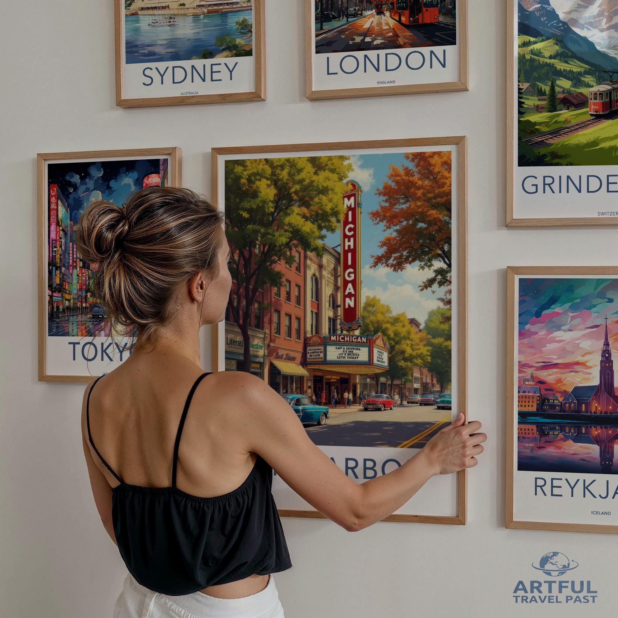 Ann Arbor Poster - Michigan Wall Art