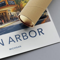 Ann Arbor Poster - Michigan Wall Art