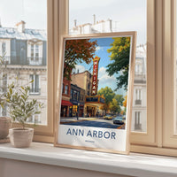 Ann Arbor Poster - Michigan Wall Art