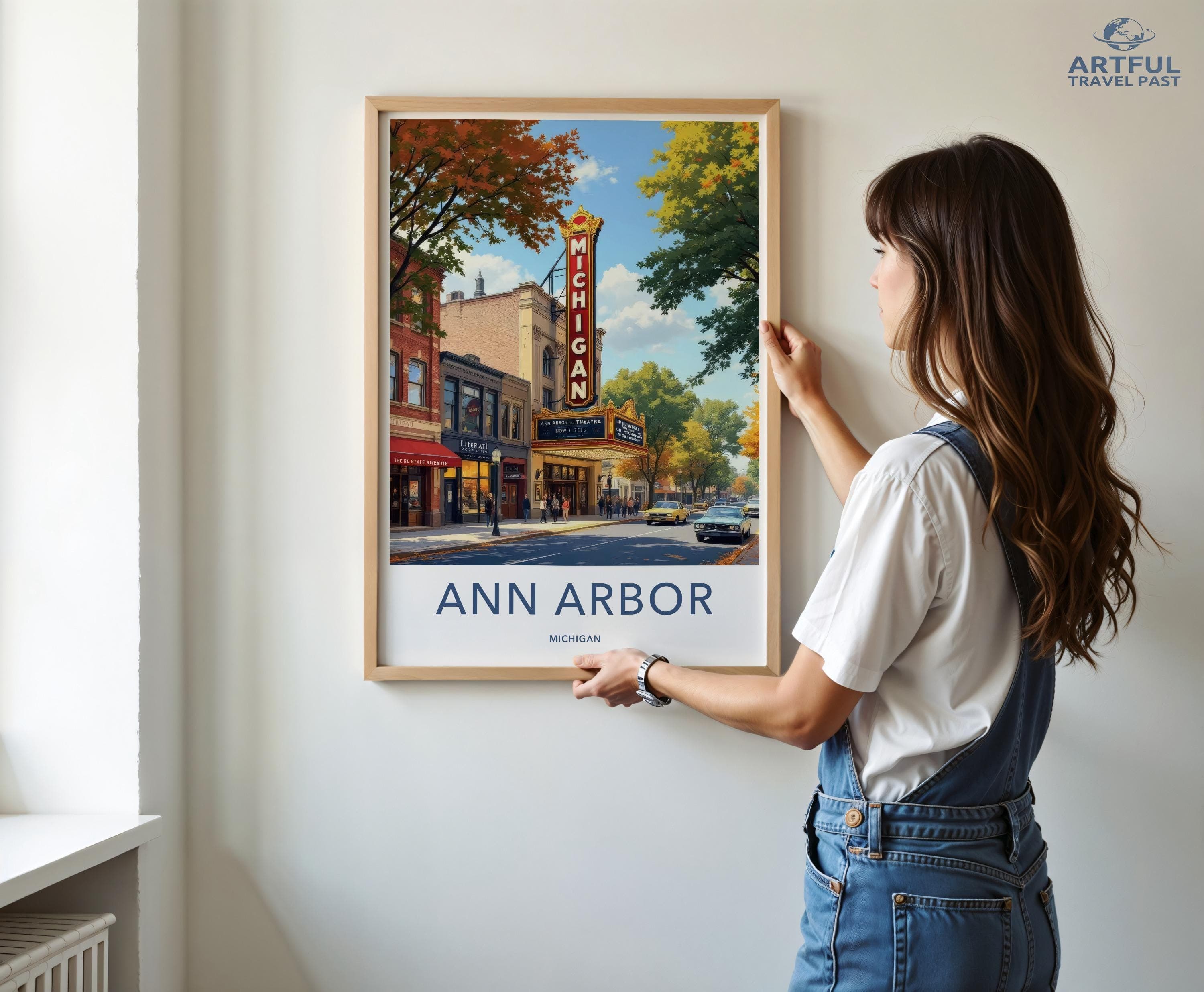 Ann Arbor Poster - Michigan Wall Art