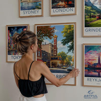 Ann Arbor Poster - Michigan Wall Art