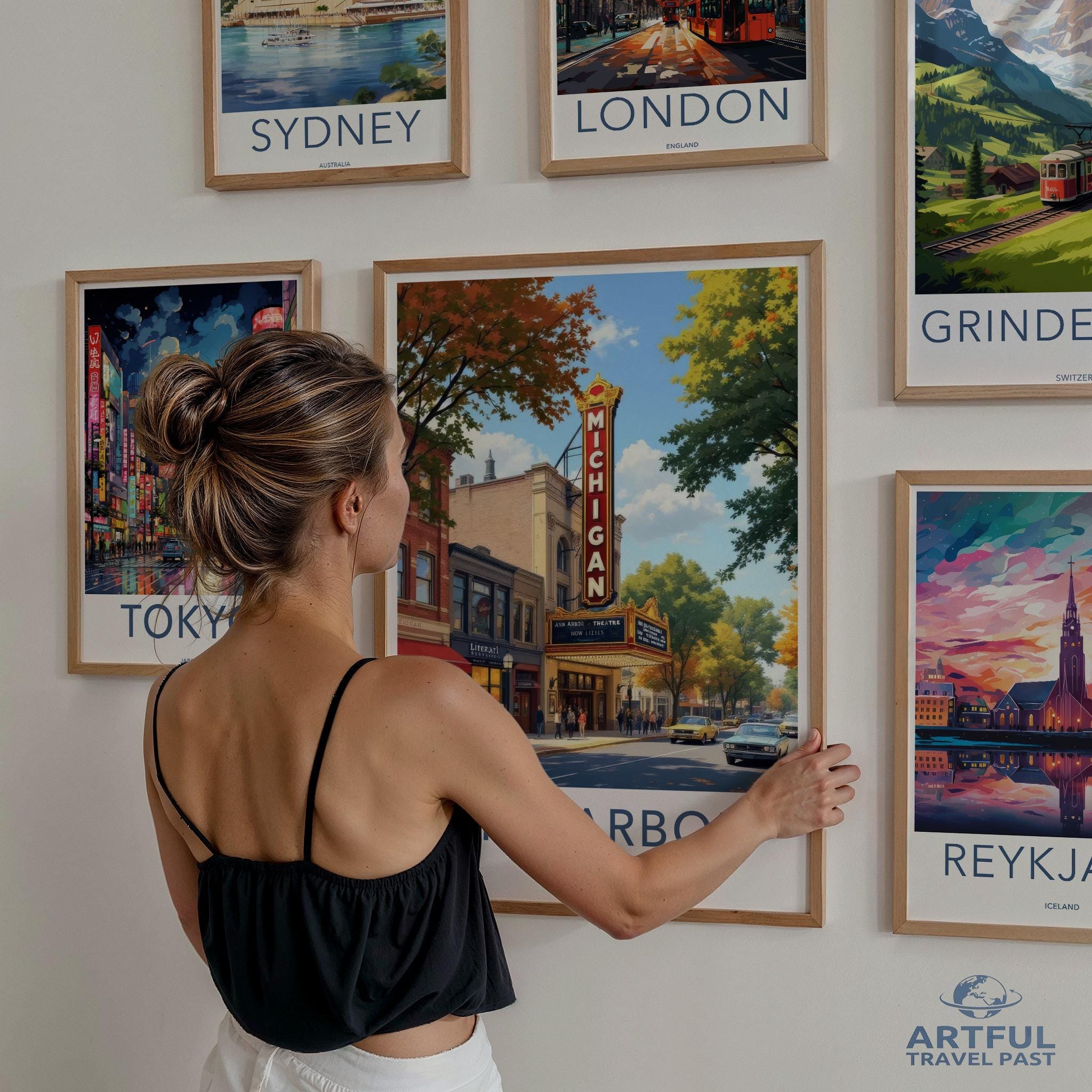 Ann Arbor Poster - Michigan Wall Art