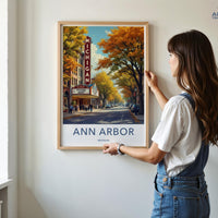 Ann Arbor Poster - Michigan Wall Art