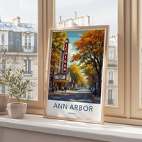 Ann Arbor Poster - Michigan Wall Art