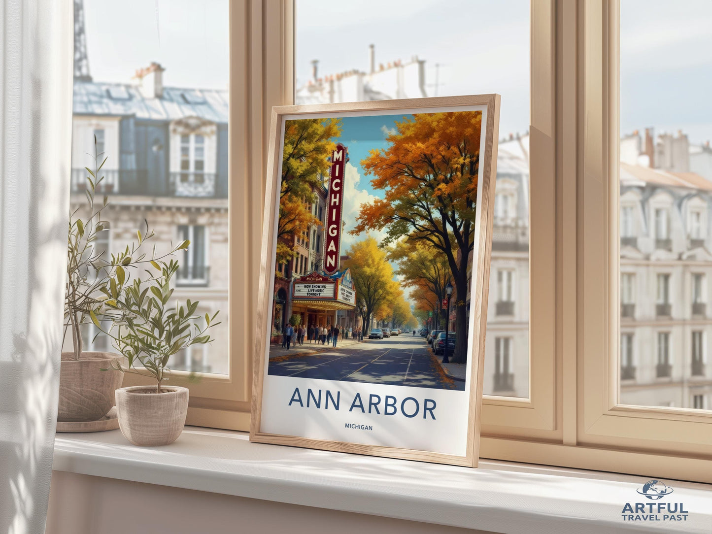 Ann Arbor Poster - Michigan Wall Art