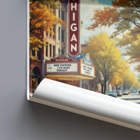 Ann Arbor Poster - Michigan Wall Art