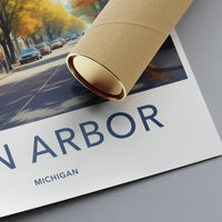 Ann Arbor Poster - Michigan Wall Art