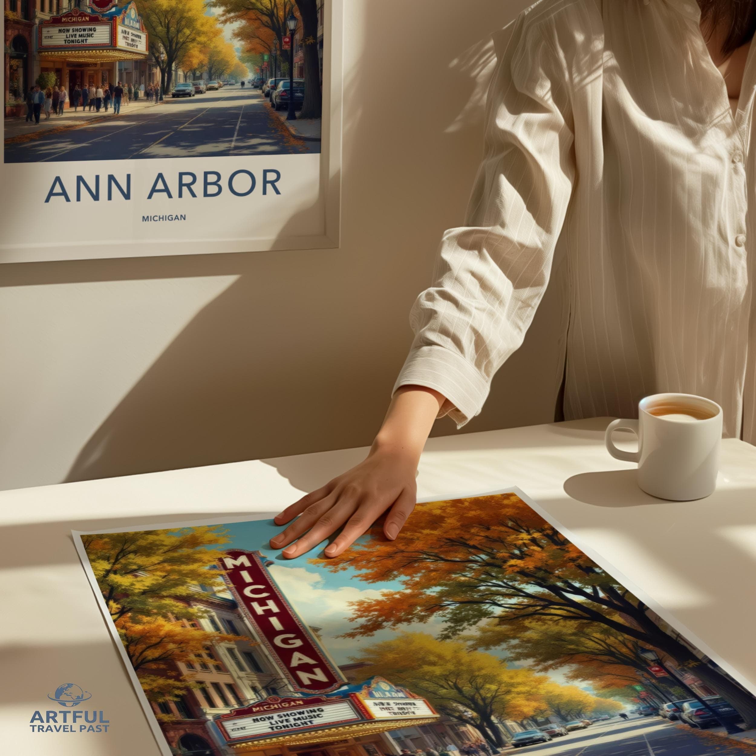 Ann Arbor Poster - Michigan Wall Art