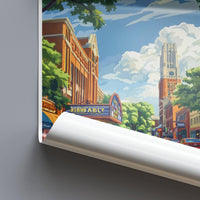 Ann Arbor Poster | Michigan Wall Art | America Decor