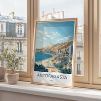Antofagasta Poster | Chile Wall Art | South America Decor