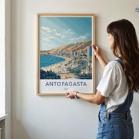 Antofagasta Poster | Chile Wall Art | South America Decor