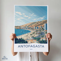 Antofagasta Poster | Chile Wall Art | South America Decor