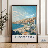 Antofagasta Poster | Chile Wall Art | South America Decor