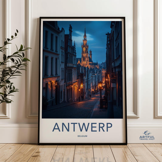 Antwerp Poster - Belgium Wall Art