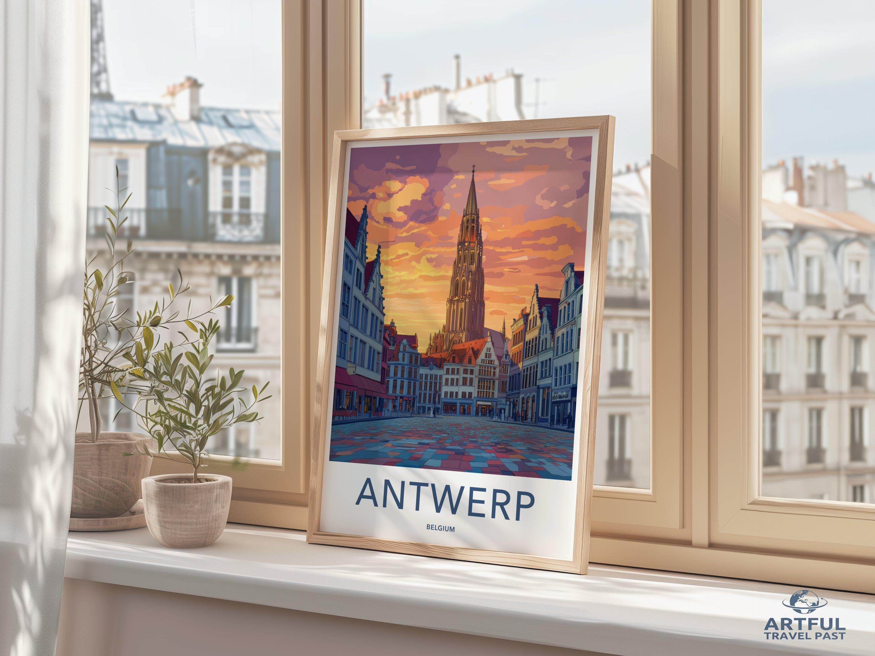 Antwerp Poster - Belgium Wall Art