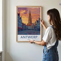Antwerp Poster - Belgium Wall Art