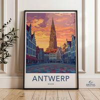 Antwerp Poster - Belgium Wall Art