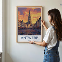 Antwerp Poster - Belgium Wall Art