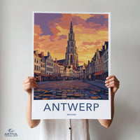 Antwerp Poster - Belgium Wall Art