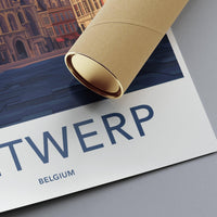 Antwerp Poster | Belgium Wall Art | Europe Decor