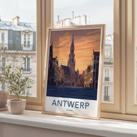 Antwerp Poster | Belgium Wall Art | Europe Decor