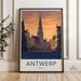 Antwerp Poster | Belgium Wall Art | Europe Decor