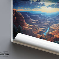 Arizona Poster | Grand Canyon National Park | USA Wall Art