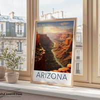 Arizona Poster | Grand Canyon National Park | USA Wall Art