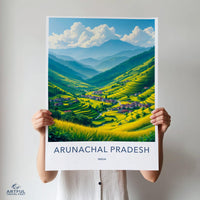 Arunachal Pradesh Poster - India Wall Art