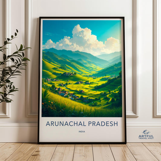 Arunachal Pradesh Poster - India Wall Art