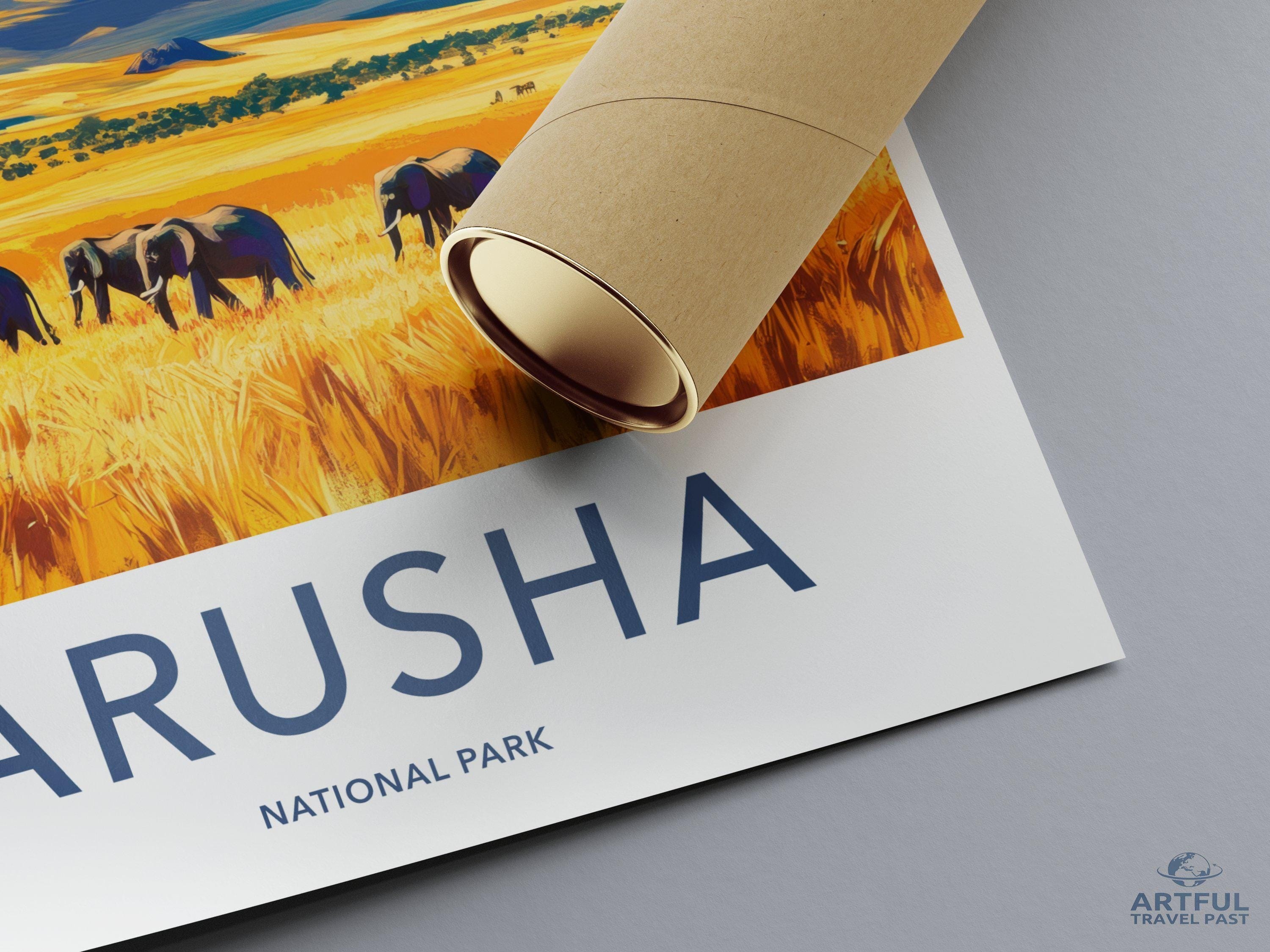 Arusha National Park Poster | Tanzania Wall Art