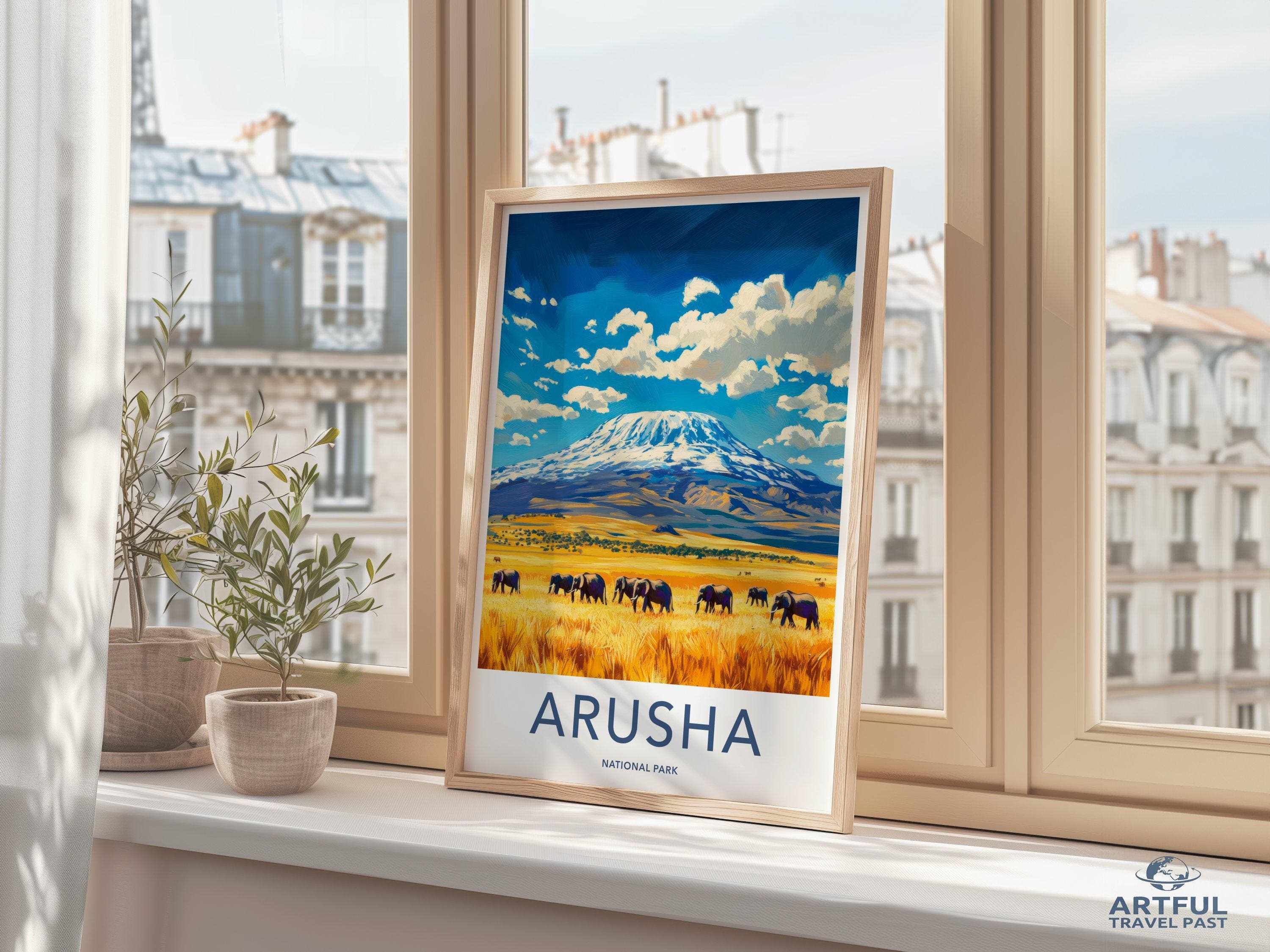 Arusha National Park Poster | Tanzania Wall Art