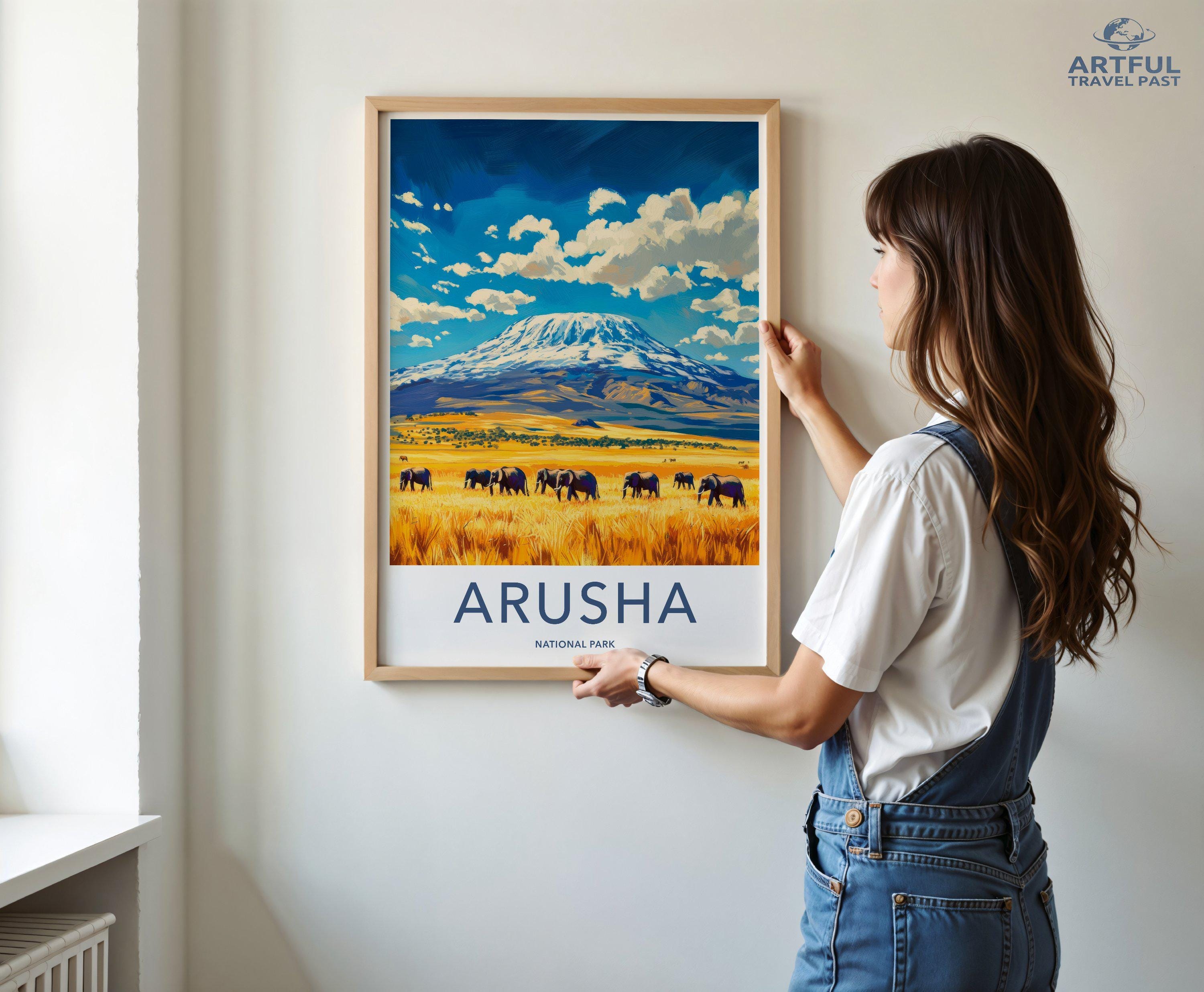 Arusha National Park Poster | Tanzania Wall Art