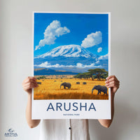 Arusha National Park Poster - Tanzania Wall Art