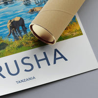Arusha National Park Poster | Tanzania Wall Art