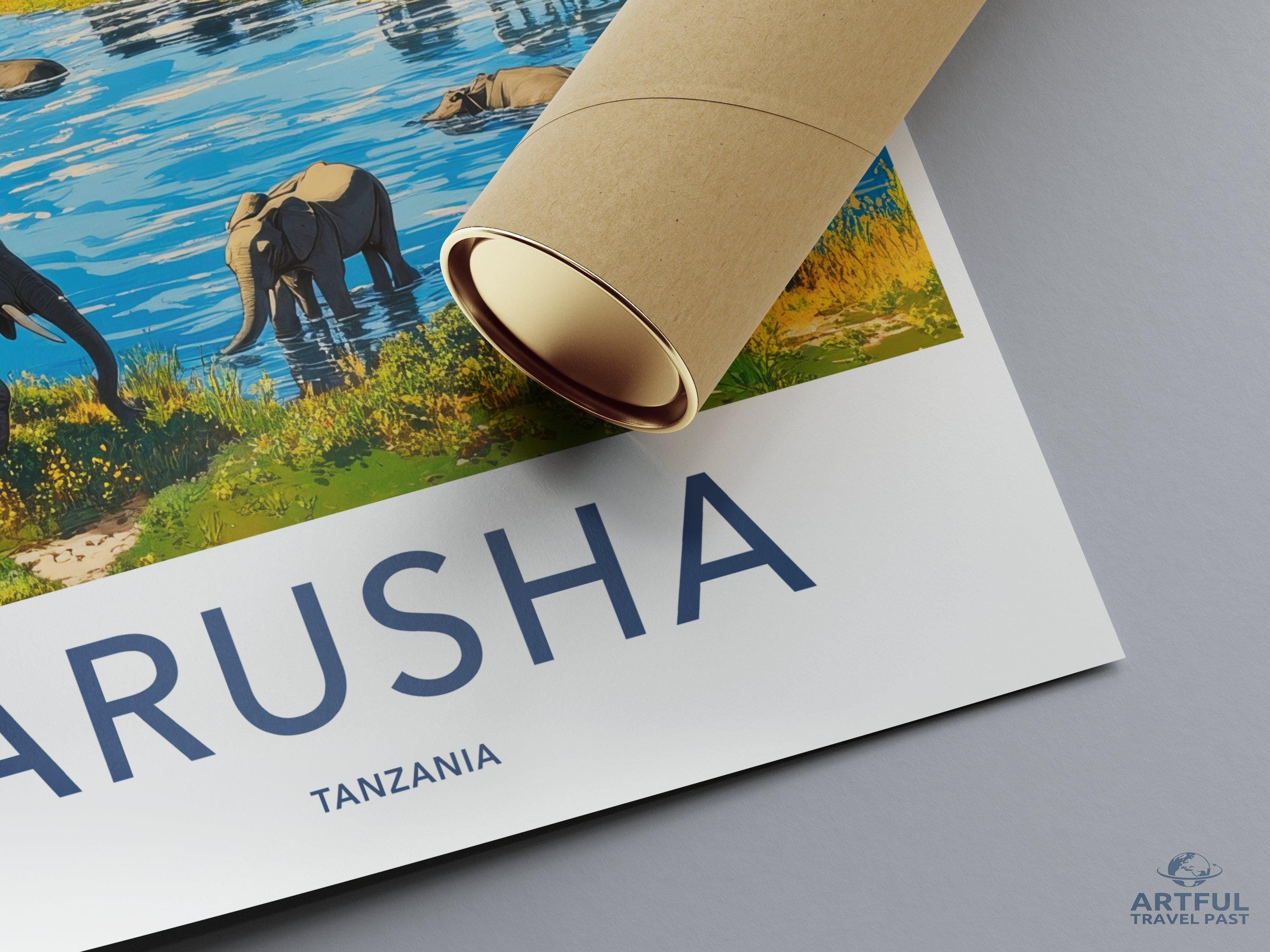 Arusha National Park Poster | Tanzania Wall Art