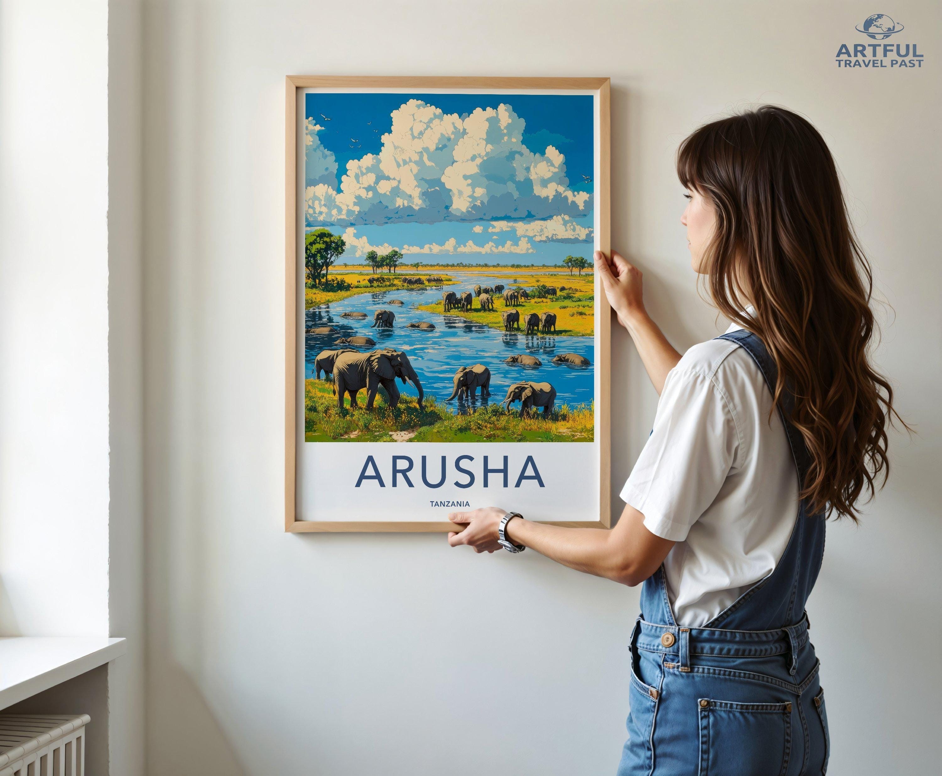 Arusha National Park Poster | Tanzania Wall Art