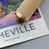 Asheville Poster - North Carolina Wall Art