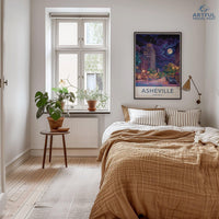 Asheville Poster - North Carolina Wall Art