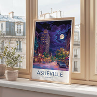 Asheville Poster - North Carolina Wall Art