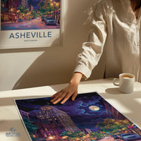 Asheville Poster - North Carolina Wall Art
