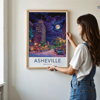 Asheville Poster - North Carolina Wall Art
