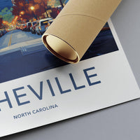 Asheville Poster - North Carolina Wall Art